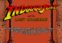 Cover of Indiana Jones and the Last Crusade: The Action Game