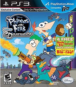 Carátula de Phineas and Ferb: Across the 2nd Dimension