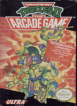 Cover of Teenage Mutant Ninja Turtles II: The Arcade Game