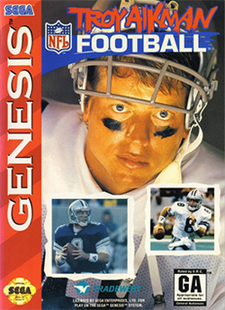 Cover of Troy Aikman NFL Football