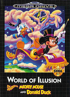 Cover of World of Illusion Starring Mickey Mouse and Donald Duck