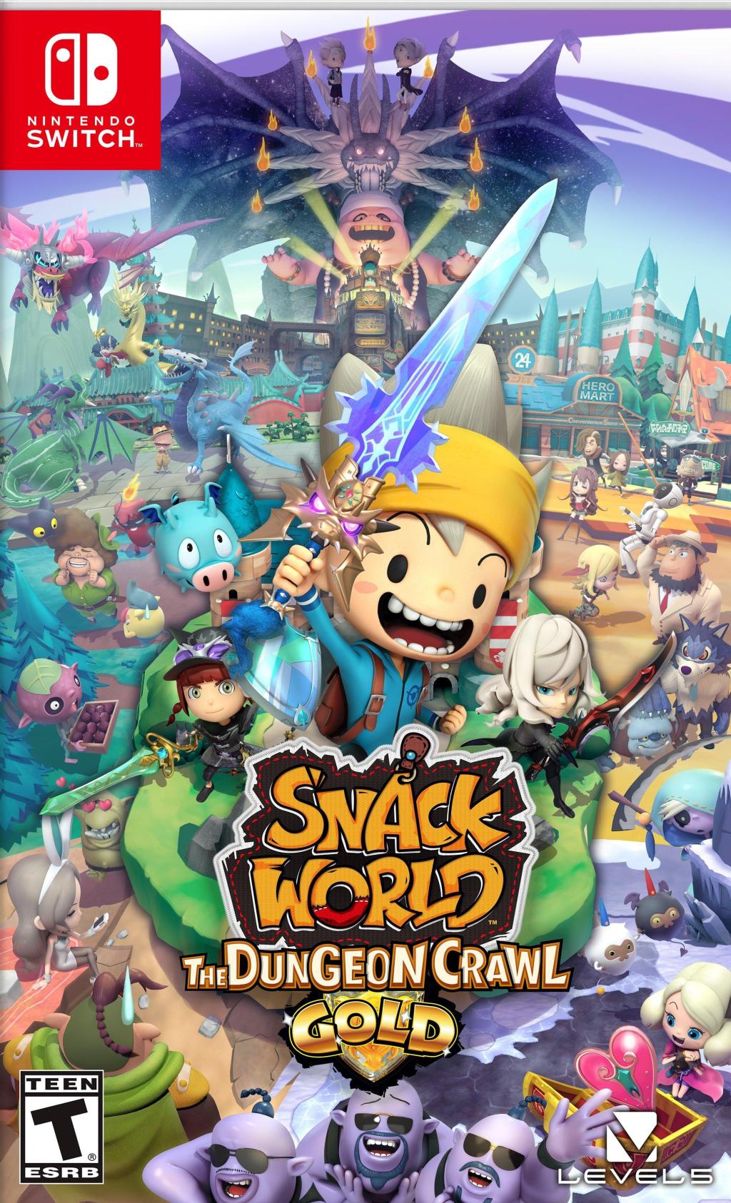 Carátula de Snack World: The Dungeon Crawl - Gold
