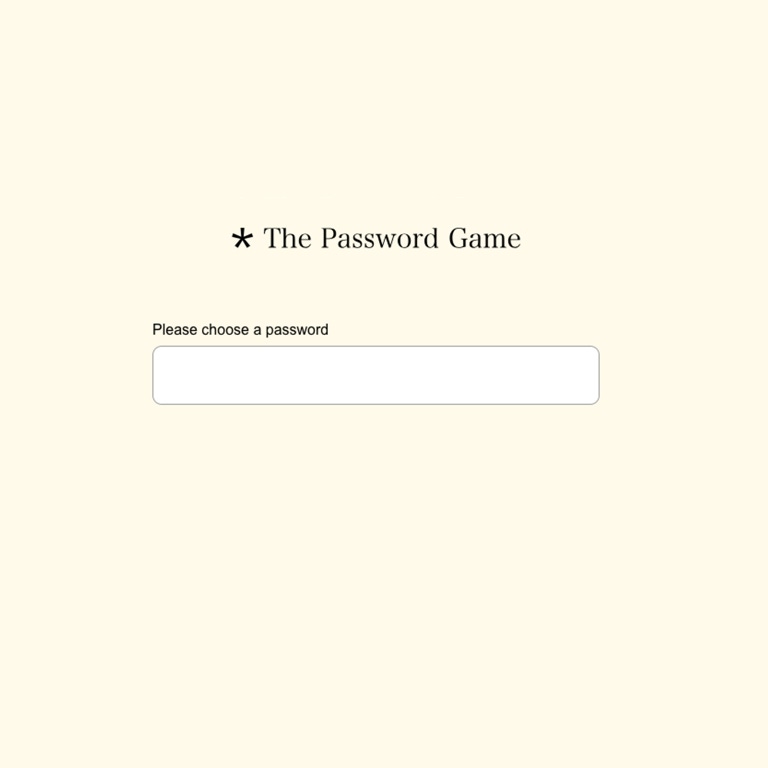 Cover of The Password Game